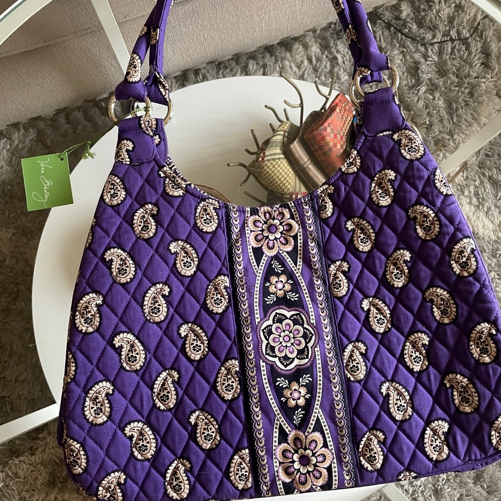 NWT!! Vera Bradley Lg Hobo Simply Violet 💜